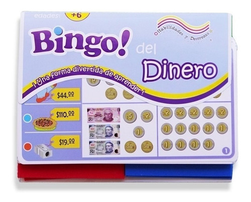 Juego Bingo Dinero Infantil Educativo Aprendizaje Grupal 