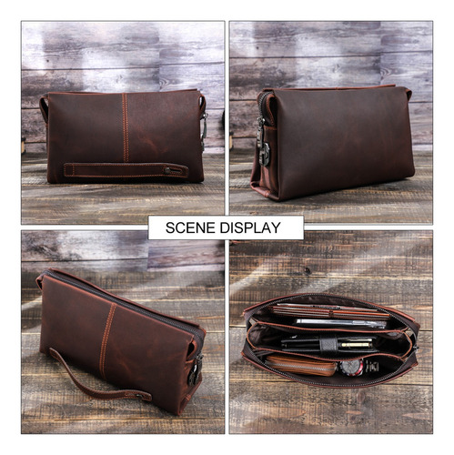 Bolsa Antirrobo Hombre Caballero Bolso Clutch