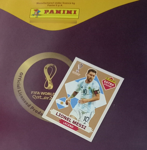 Extra Sticker Lionel Messi Copa Del Mundo Qatar 2022