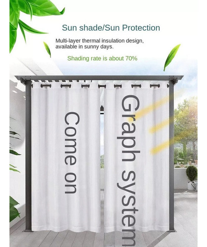 Cortinas Navideñas Opacas De 2 X 2 M Y Protección Uv