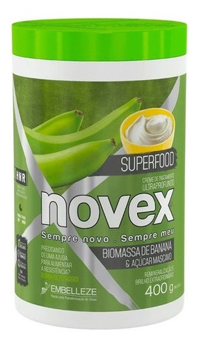 Máscara Superfood Novex Biomassa Banana Açúcar Mascavo 400g