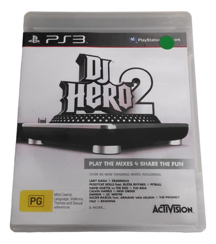 Jogo Dj Hero 2 (ps3 - Mídia Física)