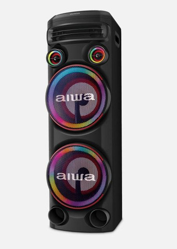 Torre De Som Aiwa T2w-02 2300w 2woofers10 Bluetooth Rgb Usb