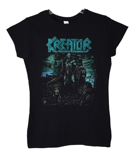 Polera Mujer Kreator Lyon Metal Abominatron