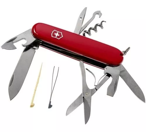  Victorinox Swiss Army– Navaja de bolsillo, color rojo :  Deportes y Actividades al Aire Libre