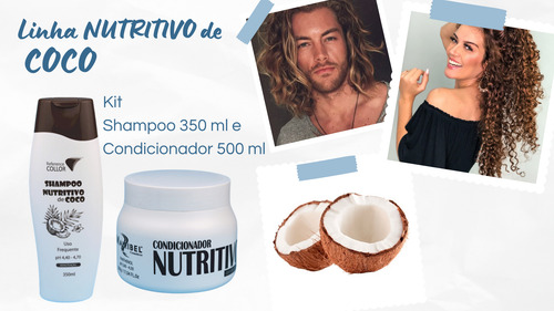 Kit Dia À Dia -coco -shampoo 350ml + Mascara 500ml Mairibel