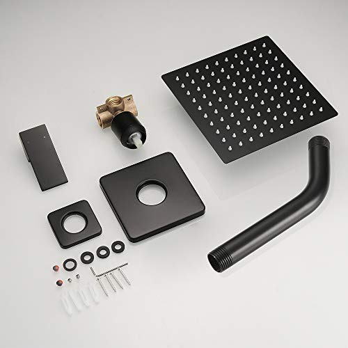 Grifo De Ducha Jinggang Negro Mate Con Cabezal De Ducha Tipo