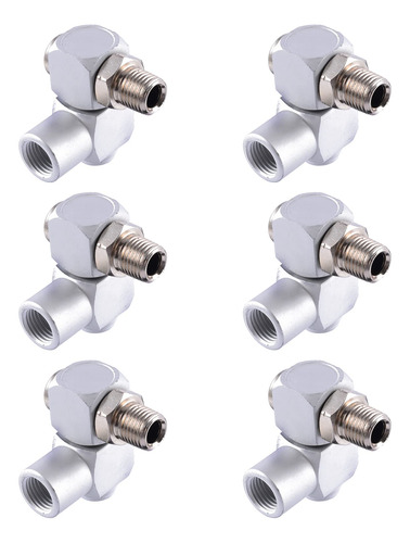 6 Unids 1/4  360 Grados Giratorio Universal Conector Herrami