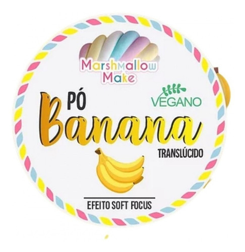 Imagem 1 de 2 de Pó Facial Infantil Vegano Banana Marshmallow Make