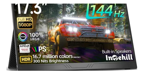 comprar Intehill Portable Monitor, 144hz 17.3 Fhd Ips Ips Monitor De