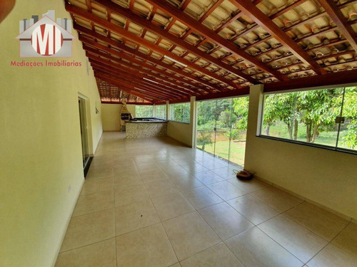 Linda Chácara Com Lago, Casa Nova, Arborizada, Lugar Maravilhoso Com 02 Dormitórios À Venda, 3000 M² Por R$ 400.000 - Zona Rural - Pinhalzinho/sp - Ch0578