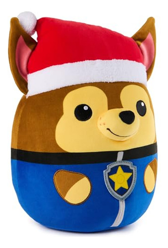 Paw Patrol Winter Holiday Chase Squish Plush, Juguete Ofici