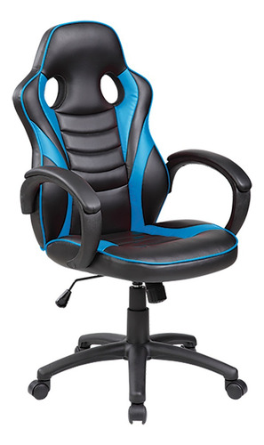 Silla Gamer Onebox Sillón Butaca Cuero Sintético Reclinable Color Azul