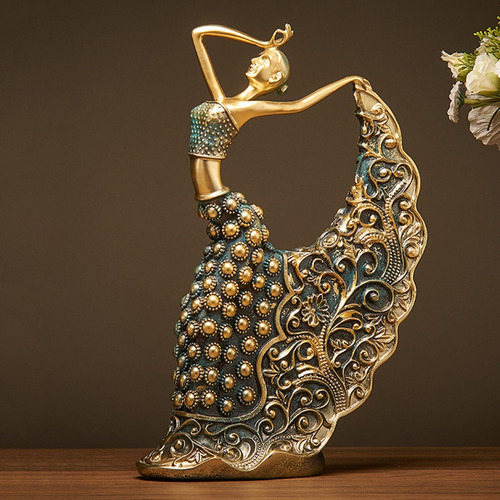 Estatuilla De Bailarina De Pavo Real, Estatua De Baile