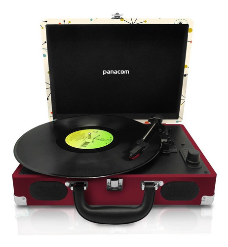 Tocadiscos Panacom Lp8804 Snow Bt Usb Sd