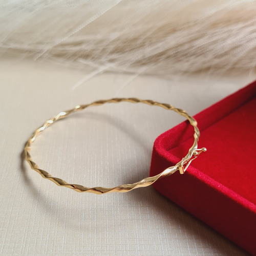 Bracelete Navete 2mm - 19cm - Ouro 18k Dourado 5.08 Mm 19 Cm