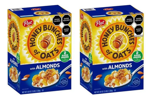 2 Cajas Cereal Honey Bunches Oats 2.72kg