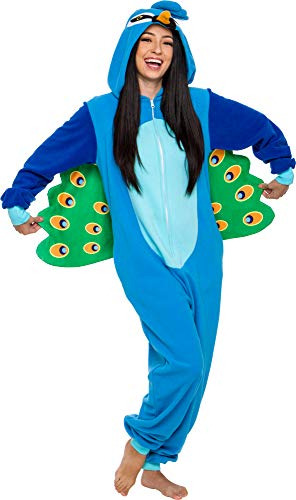 Funziez Traje De Pavo Real Adulto Pájaro De Una Pieza ...