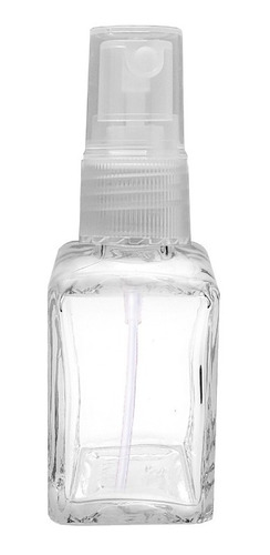 10 Vidros Quadrado Para Perfume 30 Ml Spray Transparente