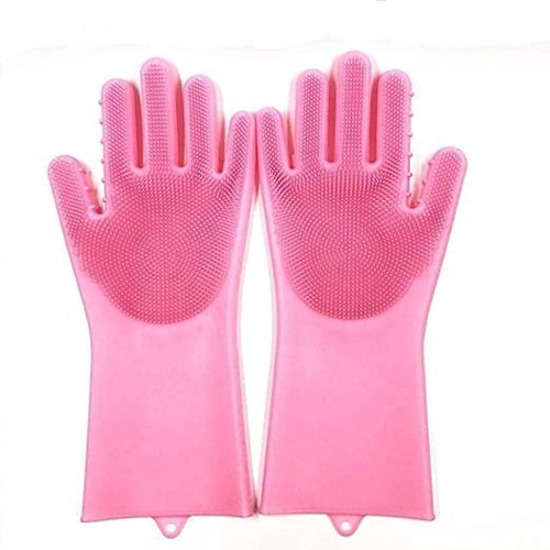 Guantes Magico De Silicona Para Lavar Loza Pack X10