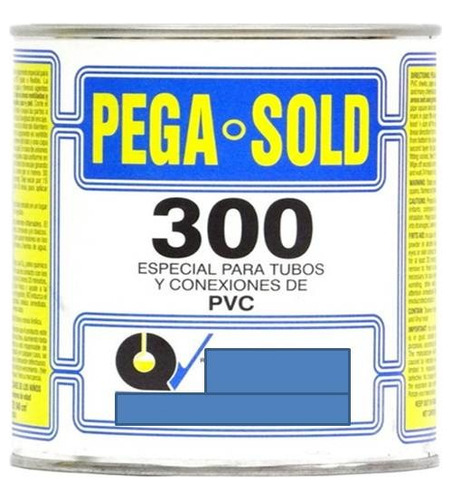 Pega Pvc Tubería Agua Blanca - Negra  Sold 300 De 1/8 Galón 