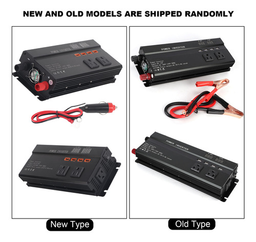 Inversor De Corriente 900w Dc 12/24v A Ac 110v Convertidor D