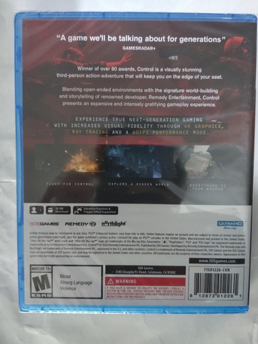 Imagen 3 de 5 de Control Ultimate Edition Ps5 Juego Fisico Sellado Sevengamer