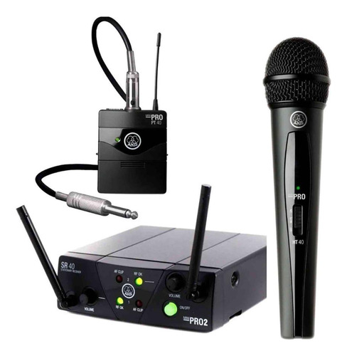 Set Inalam. Vocal/instrumento Akg Wms40 Mini Dual Mixed Set