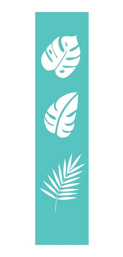 Imagen 3 de 5 de Stencil Mini Hojas De La Selva Laura Craft