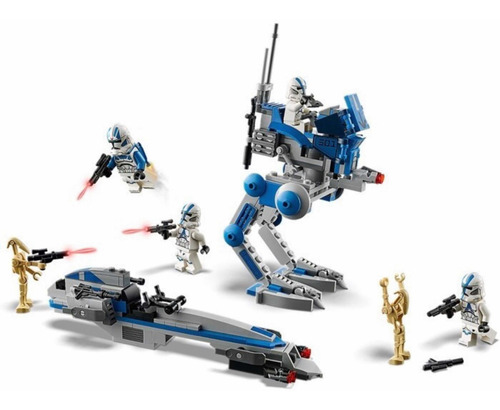 Imagen 8 de 12 de Lego® Star Wars - Soldados Clon De La Legión 501 (75280)