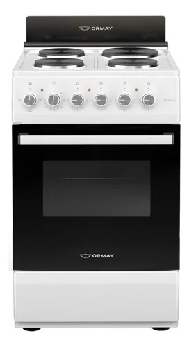 Cocina Eléctrica Ormay 4 Hornallas Nova Blanca 60cm