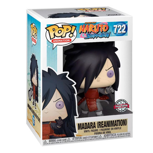 Funko Pop Madara Uchiha Resucitado #722 Naruto Shippuden Anime Figura De Accion Original