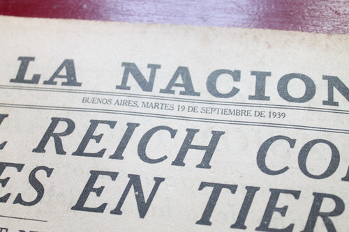 Lote 31 Diarios Antiguos La Nacion Segunda Guerra Mundial