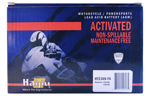 Batería Moto Haijiu Htz10s-fa Agm Gel Libre Mantenimiento