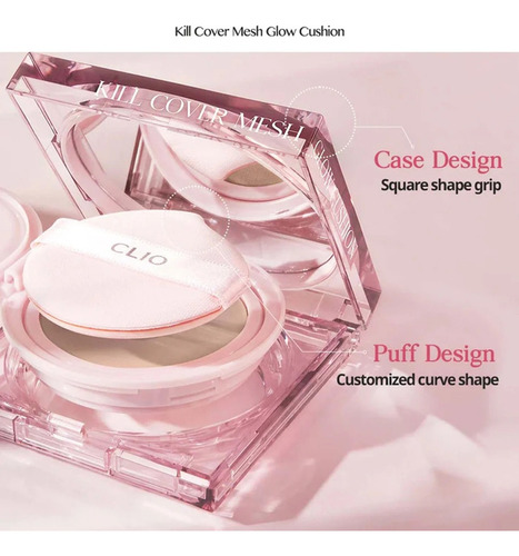 Clio Kill Cover Mesh Glow Cushion Spf50 Incluye Repuesto Tono #3 Linen