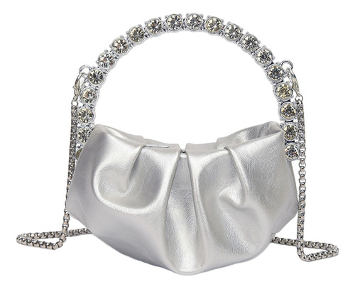 Bolso De Banquete For Mujer, Moderno, Plisado, Brillante, D