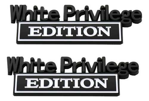 Cdd Emblema White Privilege Edition  Badgeslide The Origina