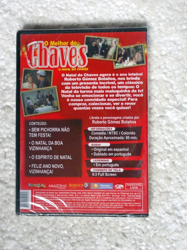 Dvd O Melhor Do Chaves O Natal Do Chaves Vol 7 Orig. Lacrado | Frete grátis Dvd O Melhor Do Chaves O Natal Do Chaves Vol 7 Orig. Lacrado | Frete grátis
