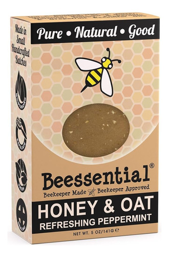 Beessential All Natural Honey & Oat Small Batch Bar Soap Ide