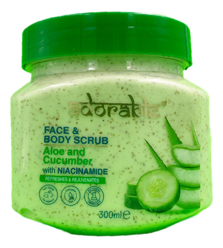 Adorable Exfoliante Aloe & Cucumber Con Niacinamide 300 Ml