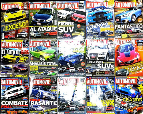 P-1 15 Revistas Automóvil Panamericano Selectas Colección (Usado)