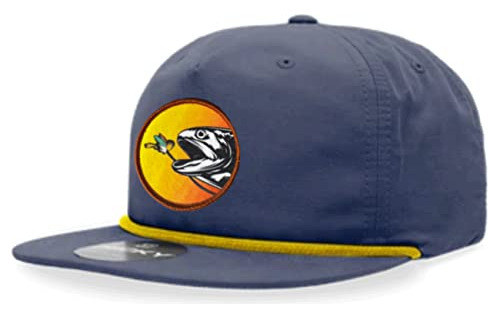 Thatsrad Trout & Fly 5 Paneles Cuerda Snapback Sombrero Gorr