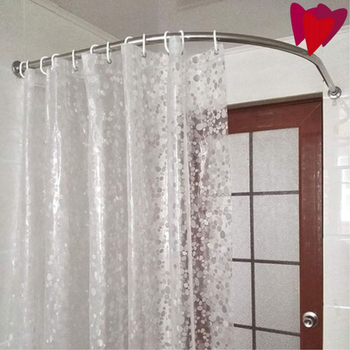 Imagen 3 de 10 de Cortina De Baño Pvc De 2 Metros De Alto Cabezal Reforzado