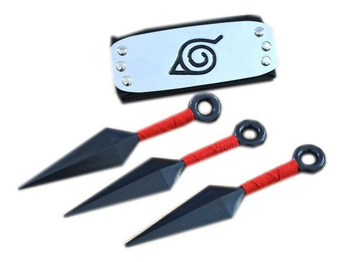 Set De 3 Kunai + Banda Naruto