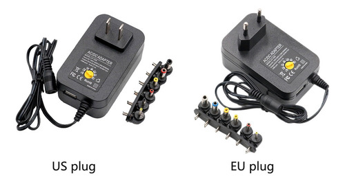 Adaptador Ac/dc Adaptador De Corriente Universal Ajustable 3