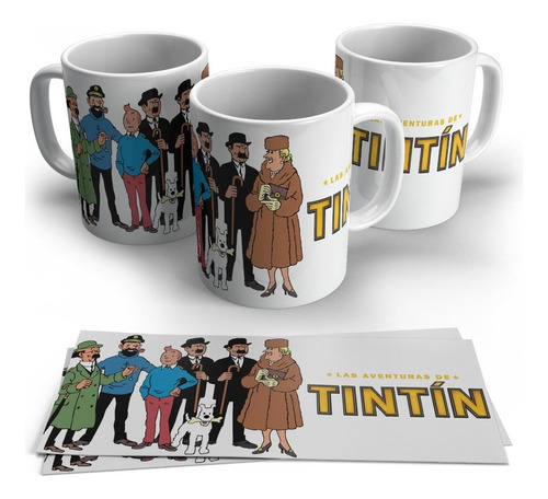 Tintin Mug Vasos Personalizados Pocillos Mugs Tazas Series