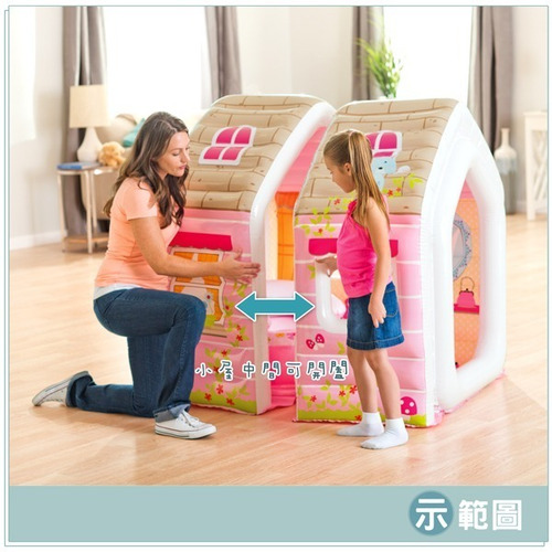 Imagen 9 de 10 de Casita Inflable Intex De Princesas + Sillon + Puff + Envio