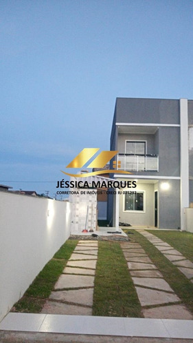 Imagem 3 de 14 de 108/jmp - Casa De 2 Quartos E Área Gourmet Em Unamar - Cf