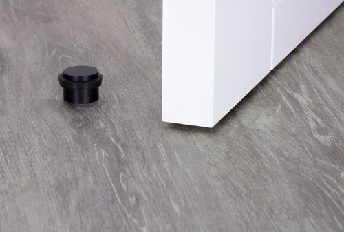 Tope Adhesivo Para Puerta Goma Negra Silicona 1.1 X 0.8 PuLG