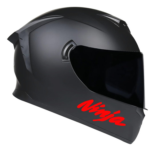 Calco Para Casco Moto Ninja Logo Personalizado 8 Cm X 6 Unid